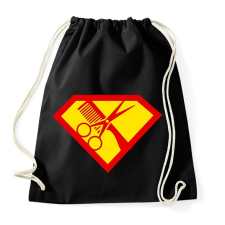 PRINTFASHION szuper fodrász - Sportzsák, Tornazsák - Fekete tornazsák