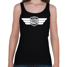 PRINTFASHION Szuper Nagyi - Női atléta - Fekete