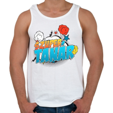 PRINTFASHION Szuper tanár - Férfi atléta - Fehér