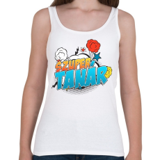 PRINTFASHION Szuper tanár - Női atléta - Fehér