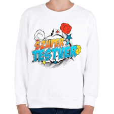 PRINTFASHION Szuper tesó - Gyerek pulóver - Fehér gyerek póló