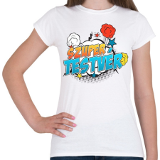 PRINTFASHION Szuper tesó - Női póló - Fehér női póló