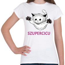 PRINTFASHION SZUPERCICU - Női póló - Fehér női póló