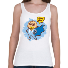 PRINTFASHION Szuperhős baba - Női atléta - Fehér női trikó