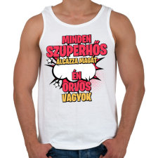 PRINTFASHION SZUPERHŐS ORVOS - Férfi atléta - Fehér női trikó