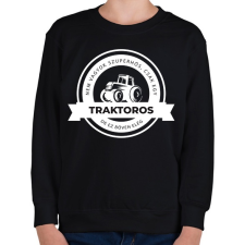 PRINTFASHION Szuperhős Traktoros - Gyerek pulóver - Fekete gyerek pulóver, kardigán