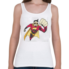 PRINTFASHION Szupermenő - szuper - Női atléta - Fehér