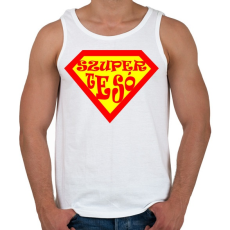 PRINTFASHION Szupertesó - Férfi atléta - Fehér