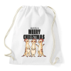 PRINTFASHION Szurikáta karácsony - Sportzsák, Tornazsák - Fehér