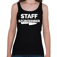 PRINTFASHION Szúróember - Női atléta - Fekete női trikó