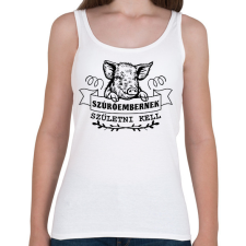 PRINTFASHION Szúróembernek születni kell - Női atléta - Fehér női trikó