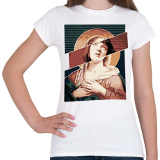 PRINTFASHION Szűz Mia - Női póló - Fehér