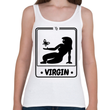 PRINTFASHION szűz - Női atléta - Fehér női trikó