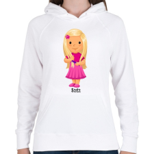 PRINTFASHION Szűz - Női kapucnis pulóver - Fehér női pulóver, kardigán