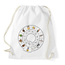 PRINTFASHION Szűz - Sportzsák, Tornazsák - Fehér tornazsák