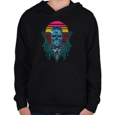 PRINTFASHION T-800 - Gyerek kapucnis pulóver - Fekete gyerek pulóver, kardigán