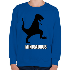 PRINTFASHION T-rex család - Minisaurus - Gyerek pulóver - Királykék gyerek pulóver, kardigán