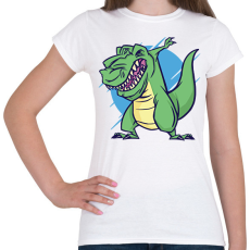 PRINTFASHION T-rex dab - Női póló - Fehér