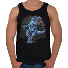 PRINTFASHION T-rex - Férfi atléta - Fekete