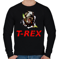 PRINTFASHION T-REX - Férfi pulóver - Fekete férfi pulóver, kardigán