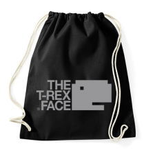 PRINTFASHION T-REX - Sportzsák, Tornazsák - Fekete tornazsák
