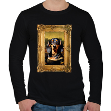 PRINTFASHION tacsi lisa keretezett - Férfi hosszú ujjú póló - Fekete