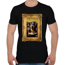 PRINTFASHION tacsi lisa keretezett - Férfi póló - Fekete férfi póló