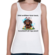 PRINTFASHION tacsi vers - Női atléta - Fehér női trikó