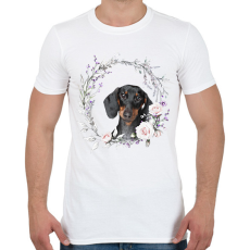 PRINTFASHION tacsi virágokkal - Férfi póló - Fehér