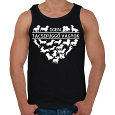 PRINTFASHION Tacsifüggő - Férfi atléta - Fekete