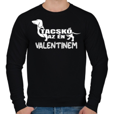 PRINTFASHION Tacsko a valentinom - Férfi pulóver - Fekete női pulóver, kardigán