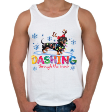 PRINTFASHION Tacskó - Férfi atléta - Fehér atléta, trikó