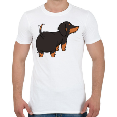 PRINTFASHION Tacskó - Férfi póló - Fehér