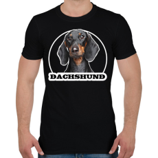 PRINTFASHION Tacskó  - Férfi póló - Fekete