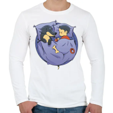 PRINTFASHION Tacskó gazdi - Férfi hosszú ujjú póló - Fehér