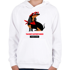 PRINTFASHION TACSKO - Gyerek kapucnis pulóver - Fehér