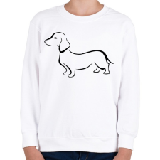 PRINTFASHION Tacskó - Gyerek pulóver - Fehér gyerek pulóver, kardigán