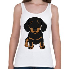 PRINTFASHION Tacskó  - Női atléta - Fehér női trikó