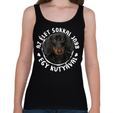 PRINTFASHION Tacskó - Női atléta - Fekete