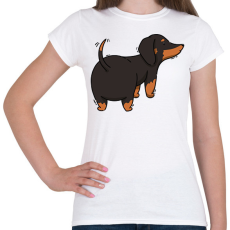 PRINTFASHION Tacskó - Női póló - Fehér