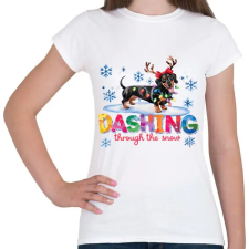 PRINTFASHION Tacskó - Női póló - Fehér női póló