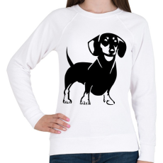 PRINTFASHION Tacskó - Női pulóver - Fehér