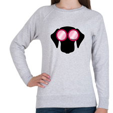 PRINTFASHION Tacskó pink napszemüvegben - Női pulóver - Sport szürke női pulóver, kardigán