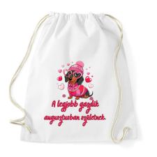 PRINTFASHION Tacskó szülinap júl - Sportzsák, Tornazsák - Fehér tornazsák
