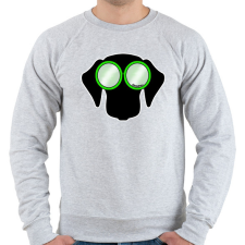 PRINTFASHION Tacskó zöld napszemüvegben - Férfi pulóver - Sport szürke férfi pulóver, kardigán