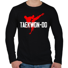 PRINTFASHION Taekwon-do - Férfi hosszú ujjú póló - Fekete férfi póló