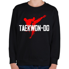 PRINTFASHION Taekwon-do - Gyerek pulóver - Fekete