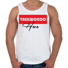 PRINTFASHION Taekwondo hero - Férfi atléta - Fehér atléta, trikó