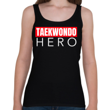 PRINTFASHION TAEKWONDO HERO - Női atléta - Fekete női trikó