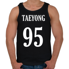 PRINTFASHION Taeyong 95 - Férfi atléta - Fekete
